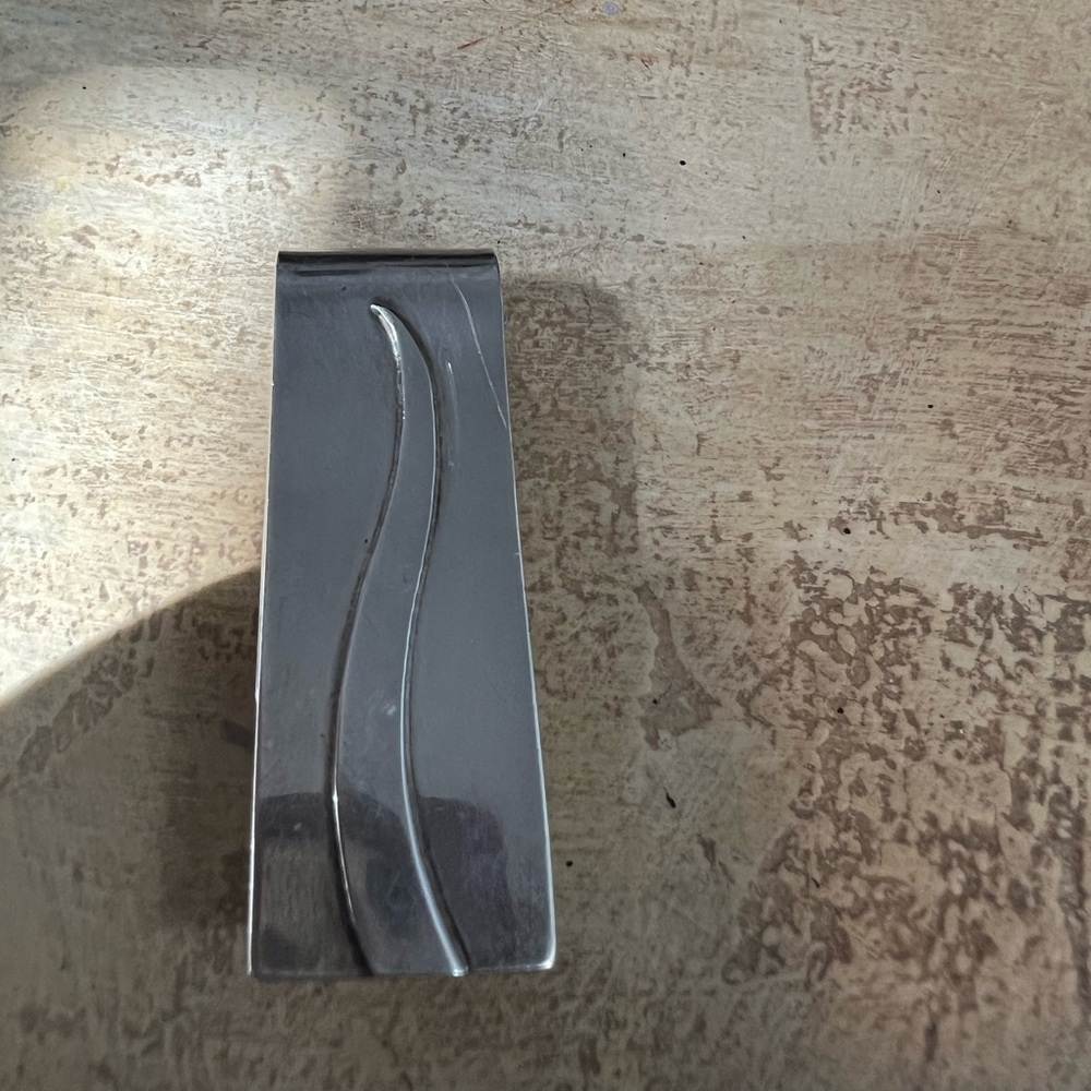 Solid Sterling Silver Money Clip - image 1